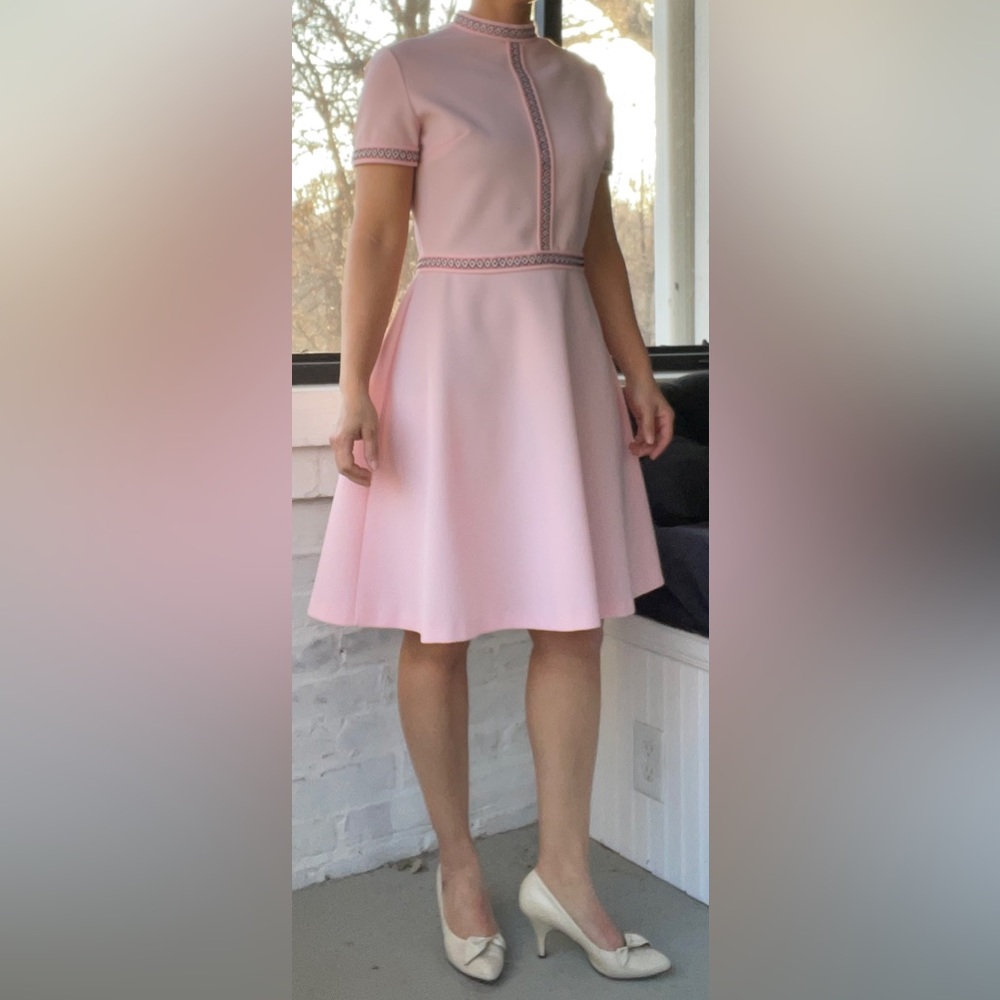 Vintage 60s Pink Mod Dress